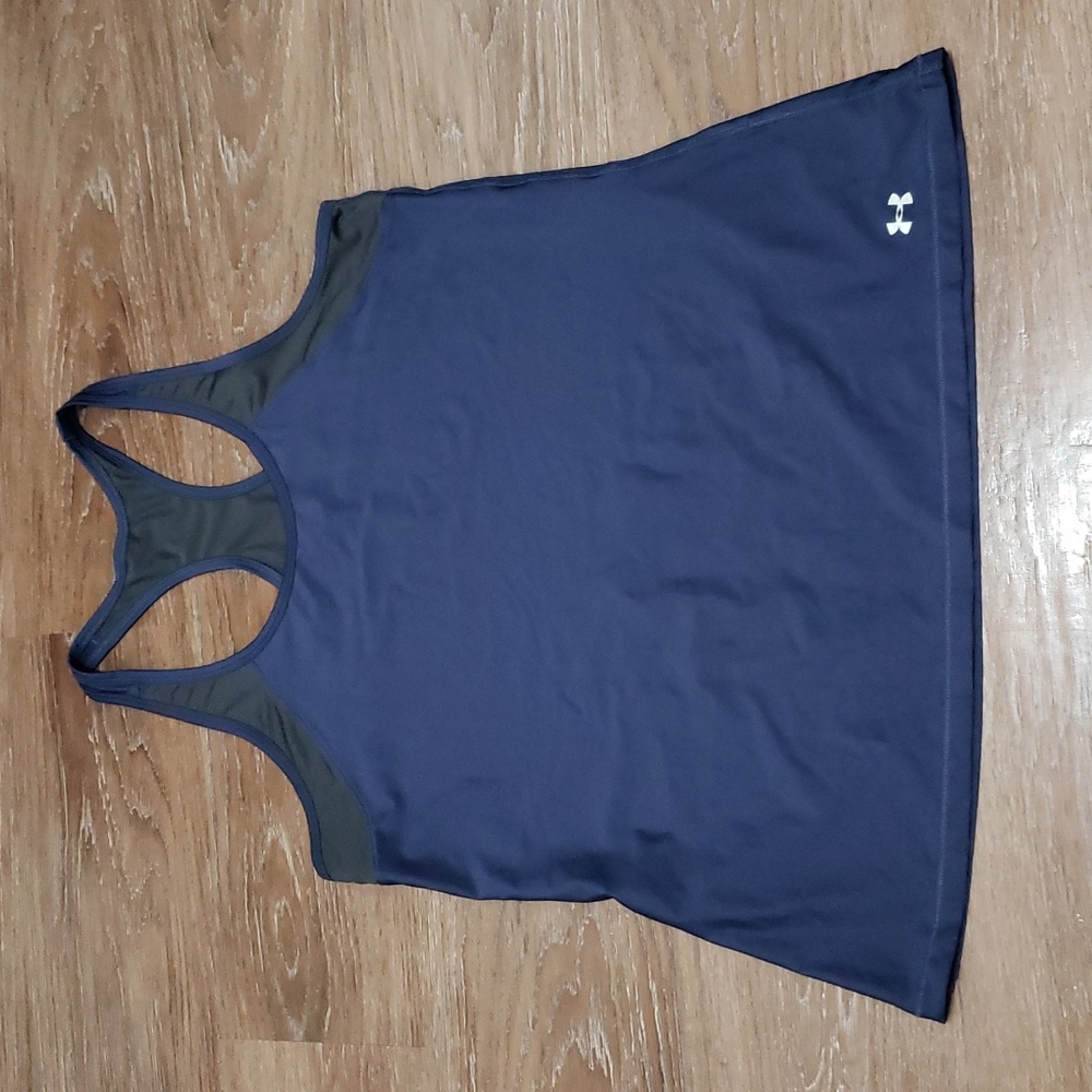 (L) Under Armour Racerback Sporty Gym Yoga Lightweight Activewear Athletic